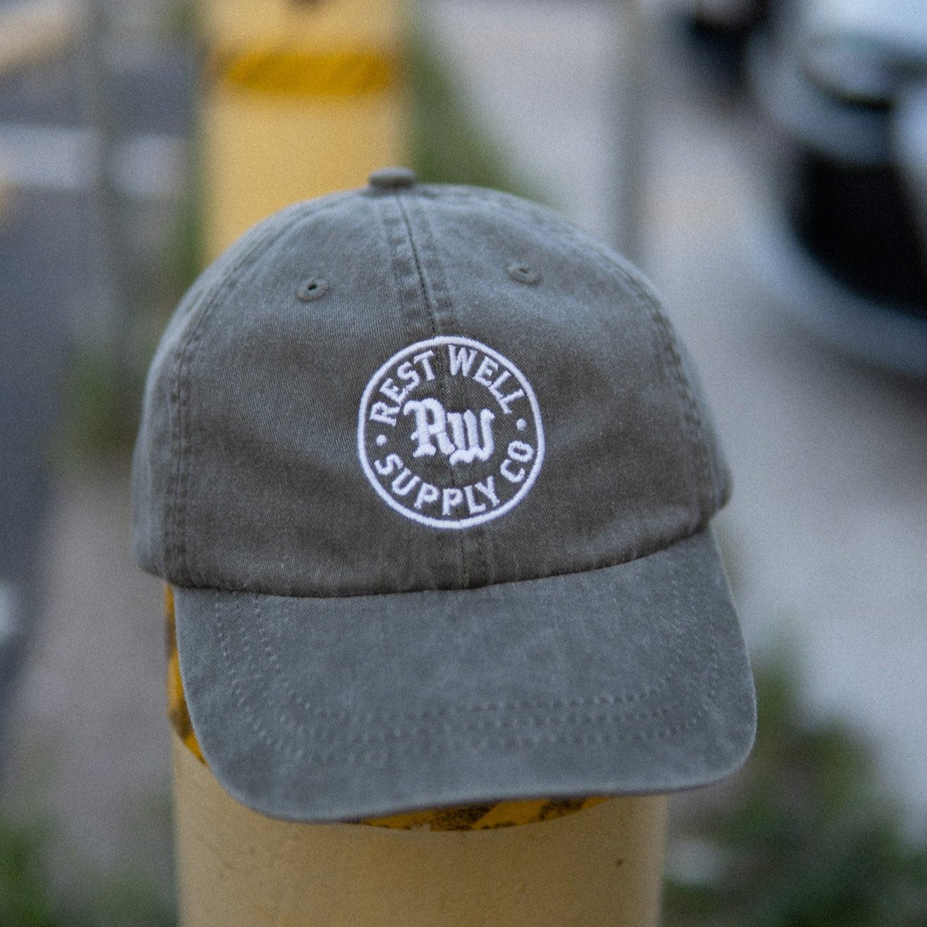 Dad Hat (Olive) "OVERCOME"