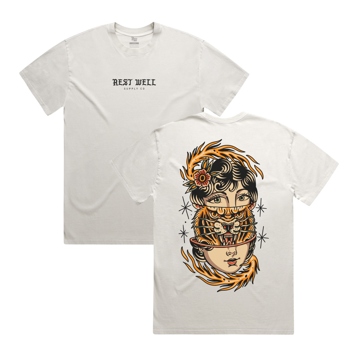 Tiger Girl Tee (Bone)