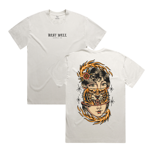 Tiger Girl Tee (Bone)